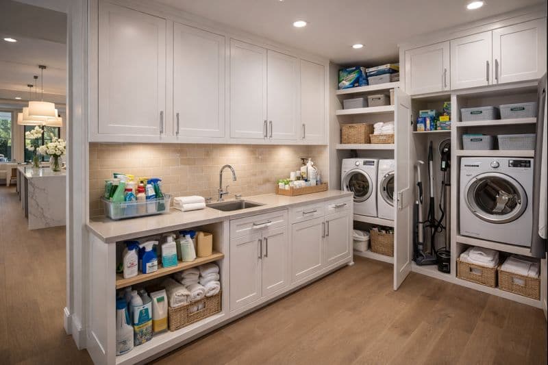 Home organized and clean